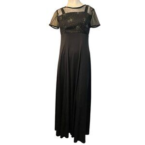 Southeastern Performance Apparel SZ 4 Black Sequin Formal Maxi Concert Dress